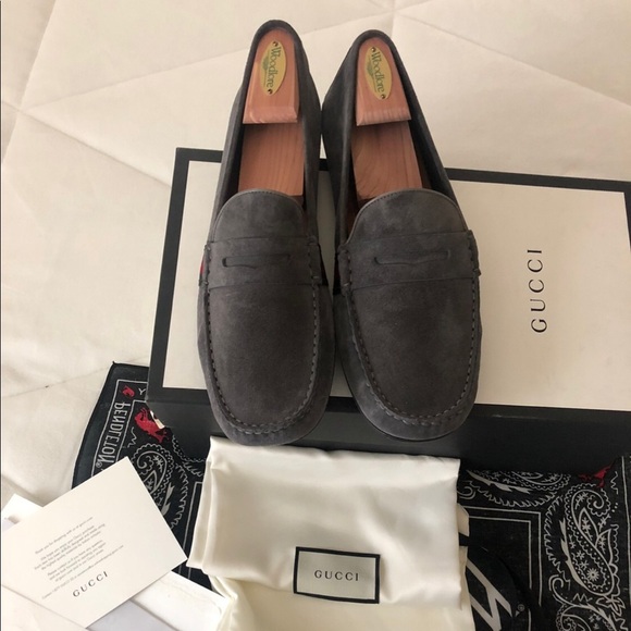 Gray Gucci Loafers size 10 European size 11 US - Picture 2 of 4